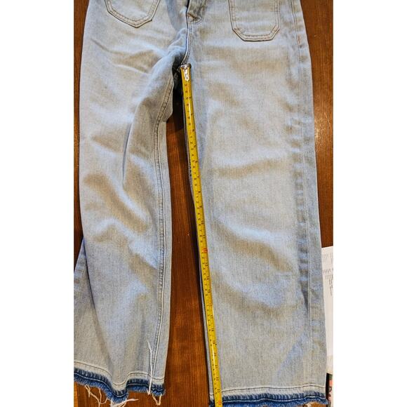 Hudson Holly High Rise Jeans Wide Leg Cropped Relaxed Hem Womens  Sz 25 - Picture 10 of 10